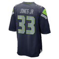 S.Seahawks #33 Velus Jones Jr. College Navy Team Game Football jersey Thaam