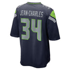 S.Seahawks #34 Shemar Jean-Charles College Navy Team Game Jersey Thaam