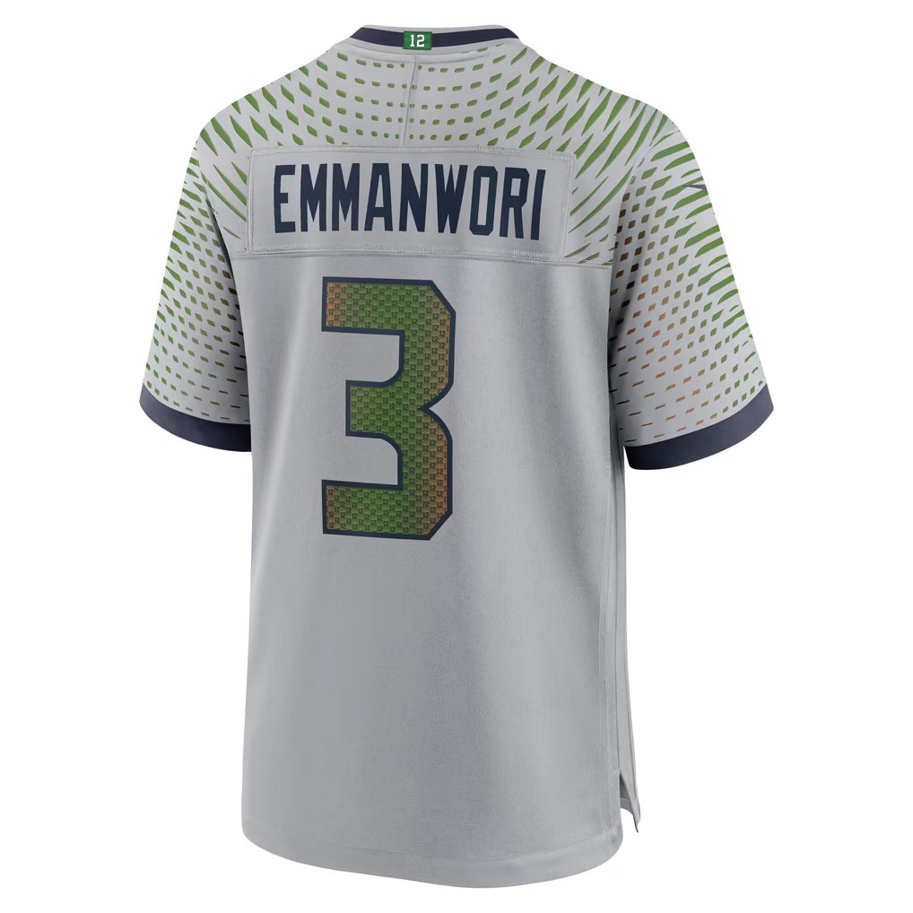 S.Seahawks #3 Nick Emmanwori Gray Thaam Rivalries Collection Game Jersey