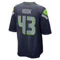 S.Seahawks #43 Maxen Hook College Navy Team Game Jersey Thaam