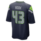 S.Seahawks #43 Maxen Hook College Navy Team Game Jersey Thaam