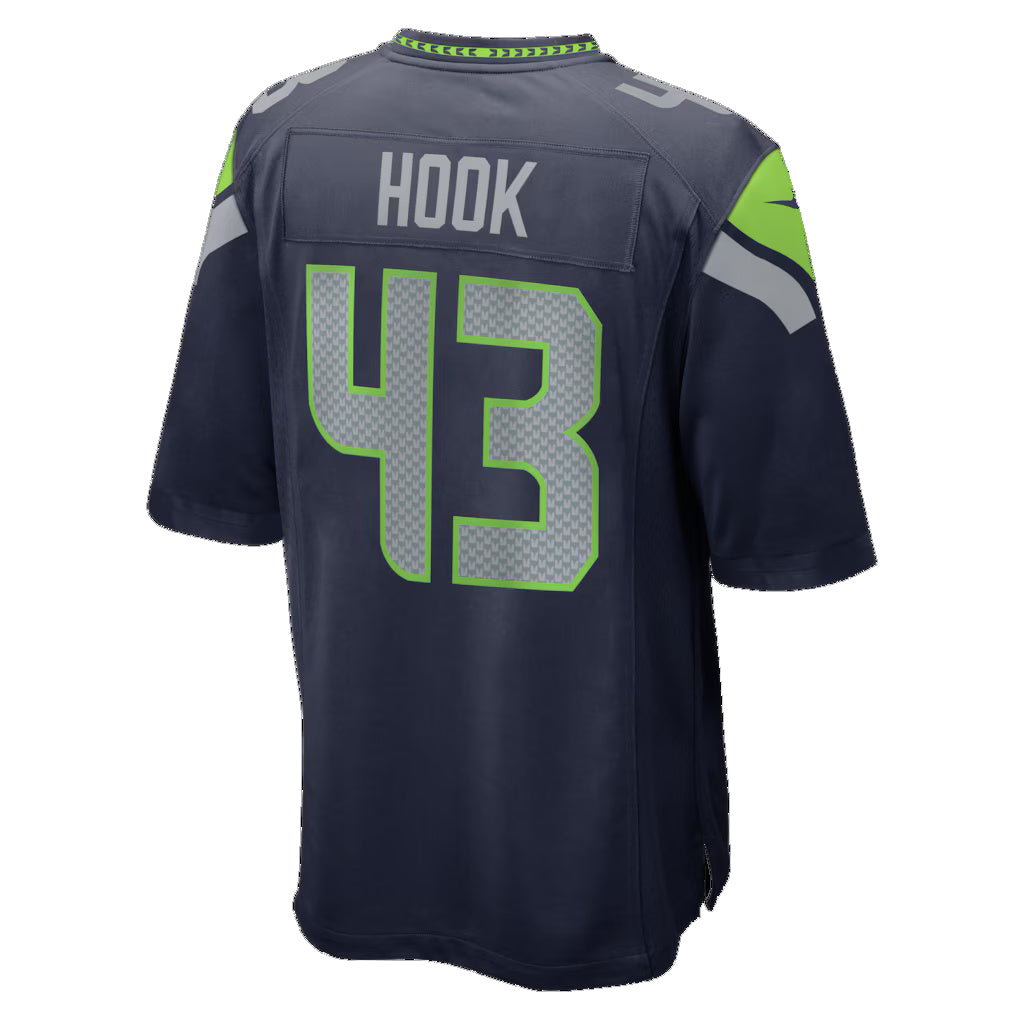 S.Seahawks #43 Maxen Hook College Navy Team Game Jersey Thaam