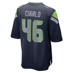 S.Seahawks #46 Jimmy Ciarlo College Navy Team Game Jersey THAAM