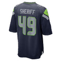 S.Seahawks #49 Jamie Sheriff College Navy Team Game Football jersey Thaam
