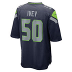 S.Seahawks #50 Jared Ivey College Navy Team Game Jersey Thaam