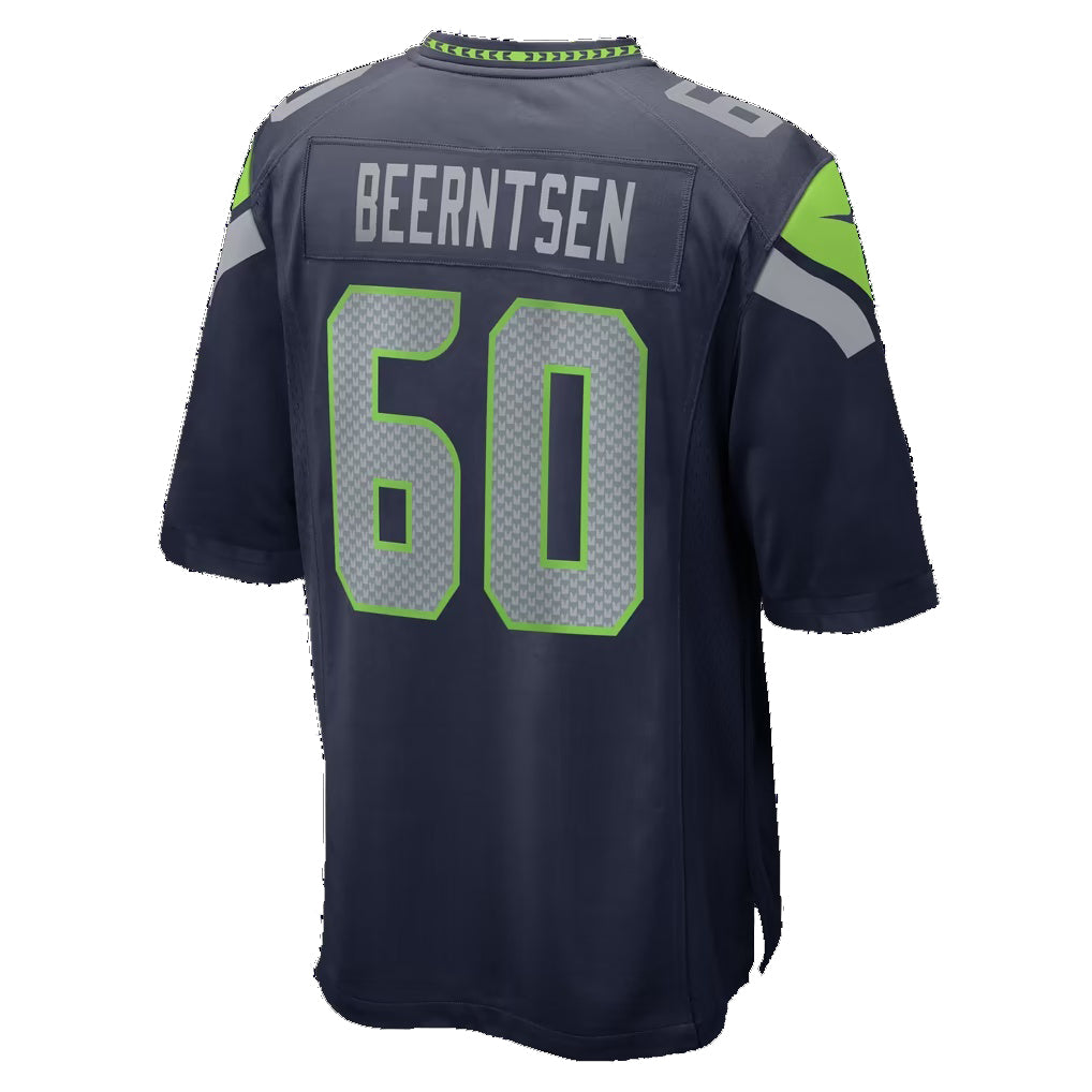 S.Seahawks #60 Evan Beerntsen College Navy Thaam Team Game Jersey