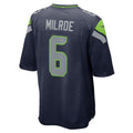 S.Seahawks #6 Jalen Milroe College Navy Team Game Jersey Thaam