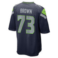 S.Seahawks #73 Logan Brown College Navy Team Game Jersey Thaam