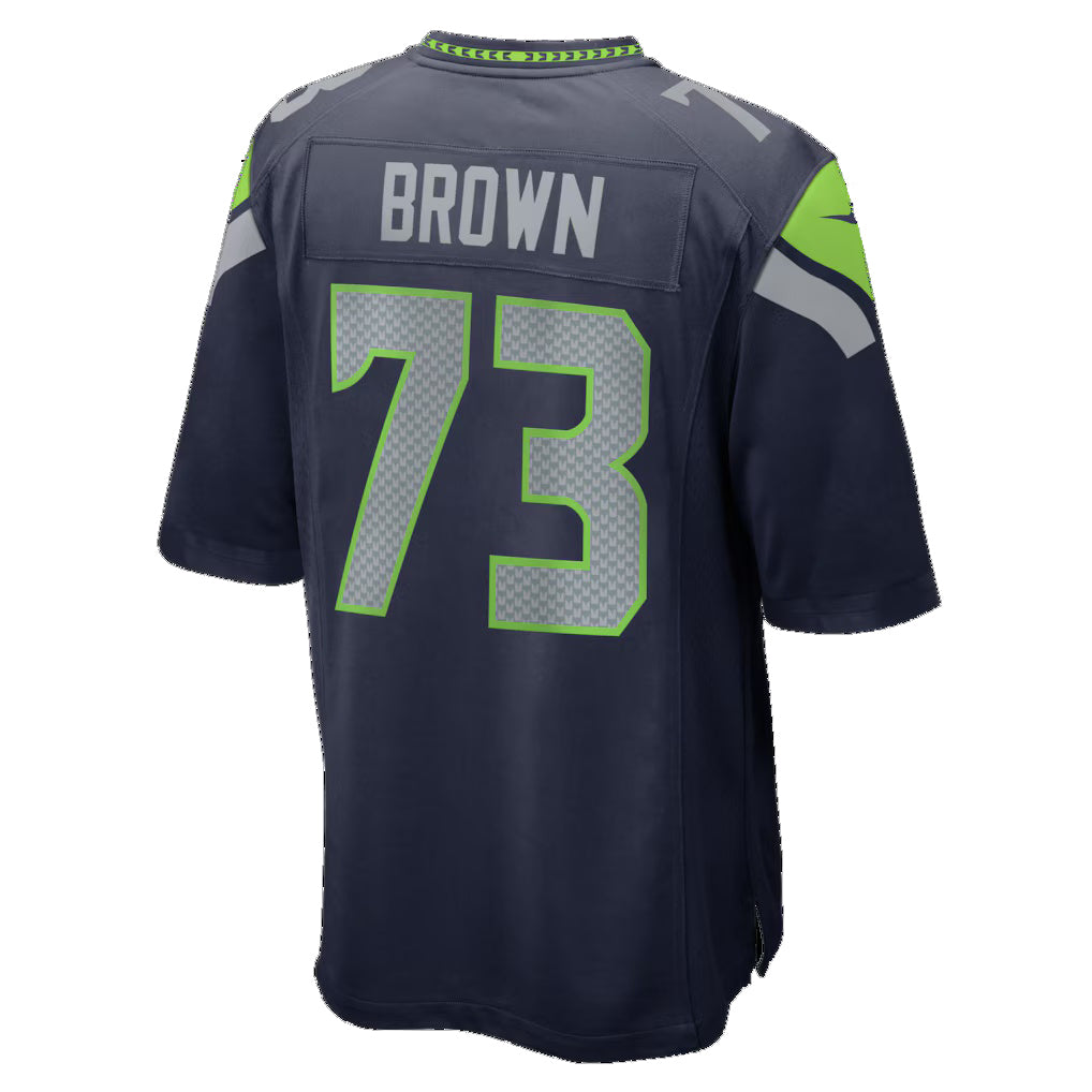 S.Seahawks #73 Logan Brown College Navy Team Game Jersey Thaam