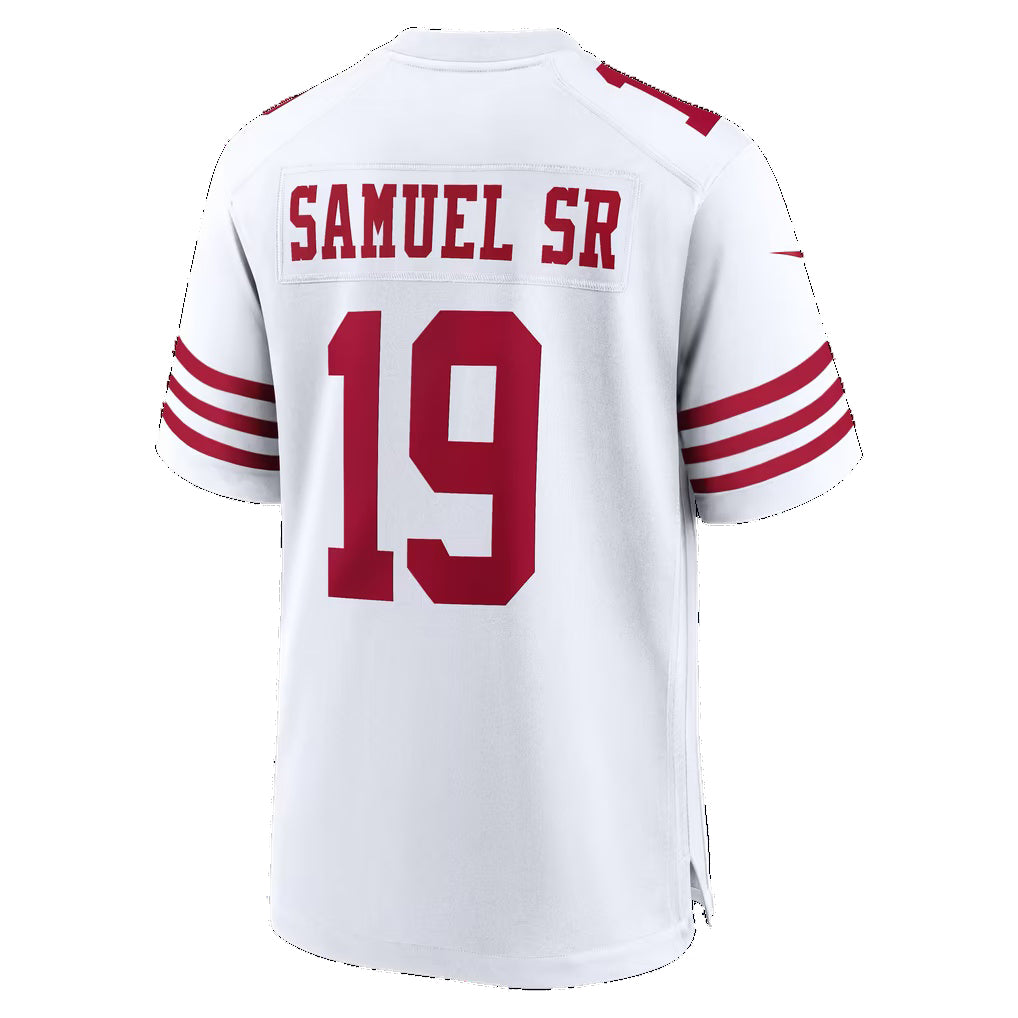 SF.49ers #19 Deebo Samuel Sr White Game Football jersey Thaam