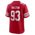SF.49ers #93 Gracen Halton Scarlet Team Game Football jersey Thaam