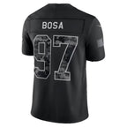 SF.49ers #97 Nick Bosa Black 2026 Salute to Service Stitched Limited Football jersey Thaam