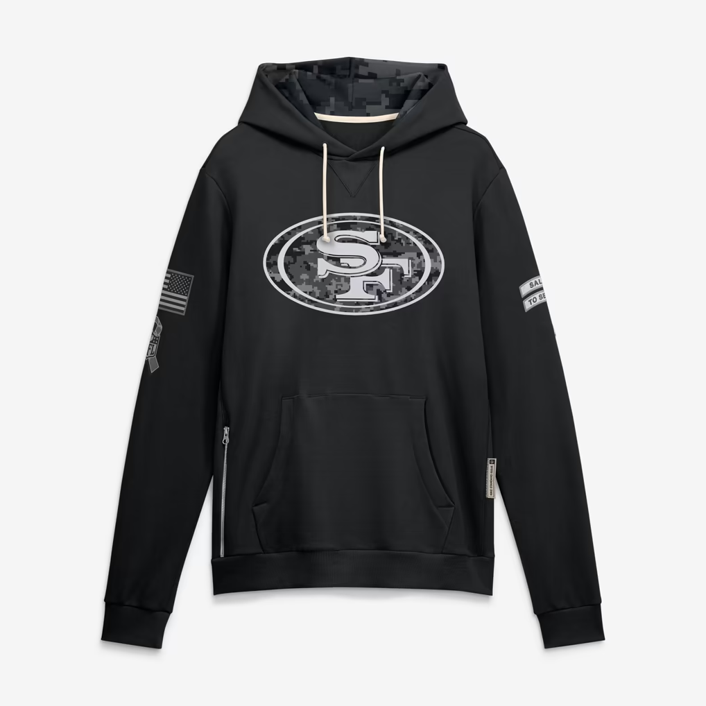 SF.49ers 2026 Salute To Service Club Pullover Hoodie Cheap sale Birthday and Christmas gifts Stitched American Football jersey Thaam
