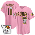 San Diego Padres #11 Yu Darvish Pink Thaam Meow KT Vapor Limited All V2 Stitched Jersey