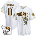 San Diego Padres #11 Yu Darvish White Thaam Meow KT Vapor Limited All V2 Stitched Jersey