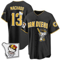 San Diego Padres #13 Manny Machado Black Thaam Meow KT Vapor Limited All V2 Stitched Jersey