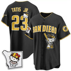 San Diego Padres #23 Fernando Tatis Jr. Black Thaam Meow KT Vapor Limited All V2 Stitched Jersey