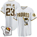 San Diego Padres #23 Fernando Tatis Jr. Pinstripe White Thaam Meow KT Vapor Limited All V2 Stitched Jersey