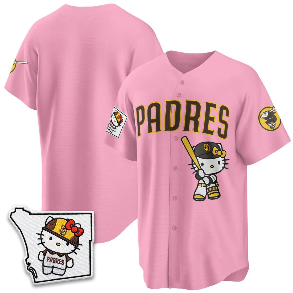 San Diego Padres Pink Thaam Meow KT Vapor Limited All V2 Stitched Jersey