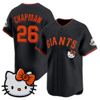 San Francisco Giant #26 Matt Chapman Black Thaam Meow KT Vapor Premier Limited All Stitched Jersey