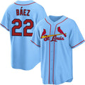 St. Louis Cardinals #22 Joshua B¨¢ez Blue Cool Base Stitched Jersey THAAM