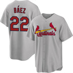 St. Louis Cardinals #22 Joshua B¨¢ez Gray Cool Base Stitched Jersey THAAM
