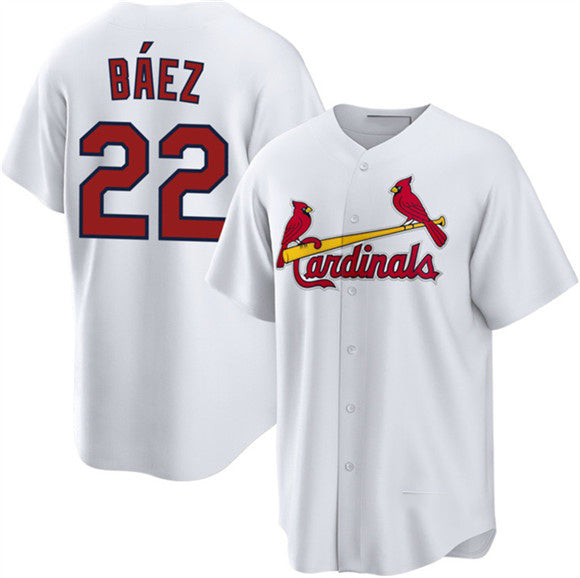St. Louis Cardinals #22 Joshua B¨¢ez White Home Stitched Jersey THAAM