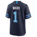 T.Titans #1 Cameron Ward Navy 2026 Rivalries Collection Game Jersey Thaam