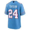 T.Titans #24 Alontae Taylor Light Blue Team Game Football jersey Thaam
