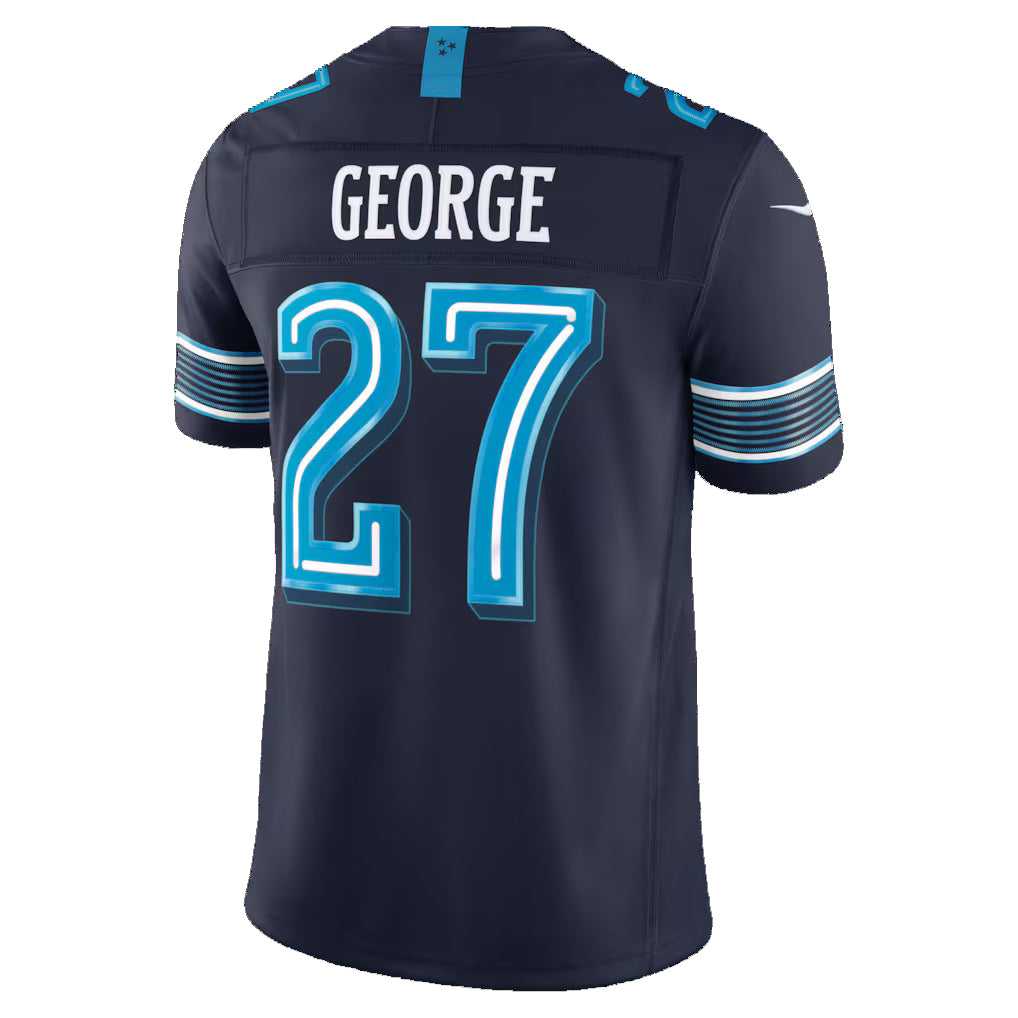 T.Titans #27 Eddie George Navy 2026 Rivalries Collection Stitched Limited Jersey Thaam