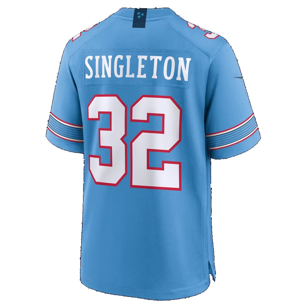 T.Titans #32 Nicholas Singleton Light Blue Team Game Football jersey Thaam