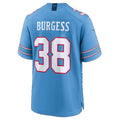 T.Titans #38 Terrell Burgess Light Blue Team Game Football jersey Thaam