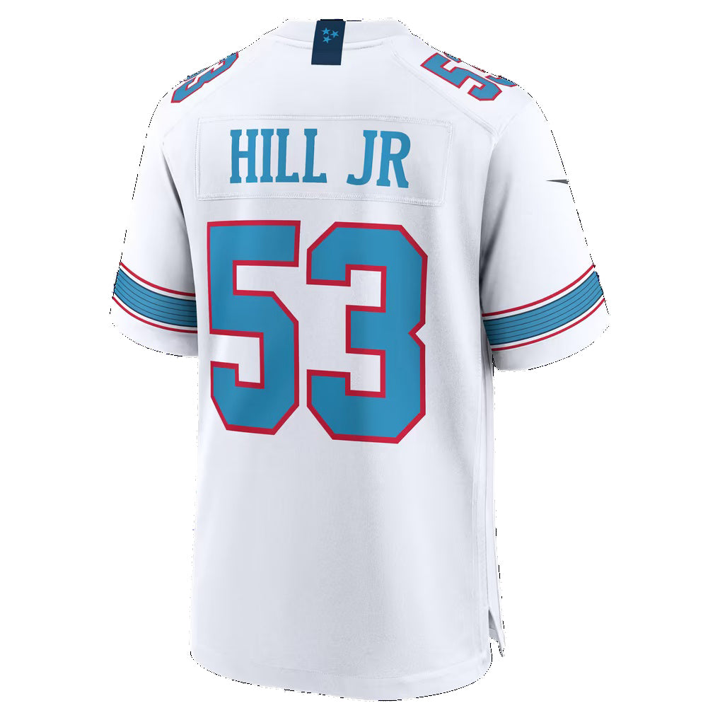 T.Titans #53 Anthony Hill Jr. White Thaam Game Jersey