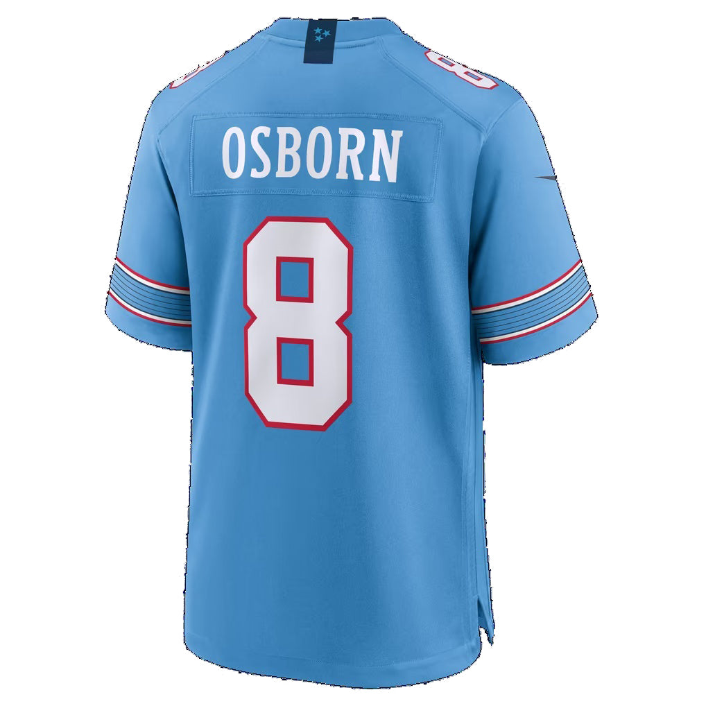 T.Titans #8 K.J. Osborn Light Blue Team Game Football jersey Thaam