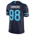 T.Titans #98 Jeffery Simmons Navy 2026 Rivalries Collection Stitched Limited Jersey Thaam
