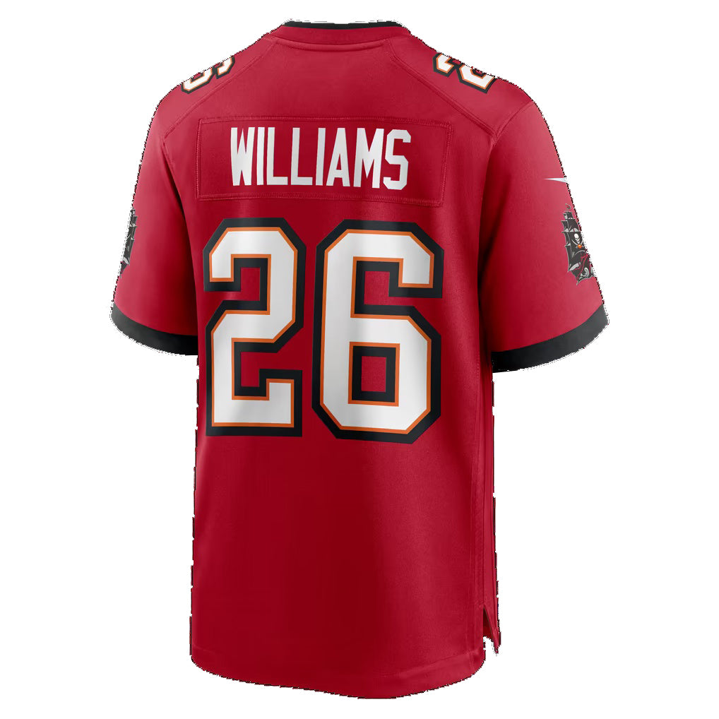 TB.Buccaneers #26 Xavier Williams Red Team Game Football jersey Thaam