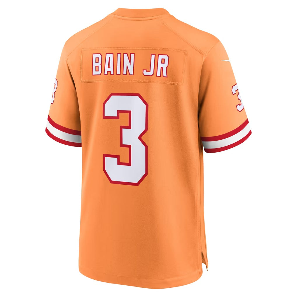 TB.Buccaneers #3 Rueben Bain Jr. Creamsicle Alternate Game Football jersey Thaam
