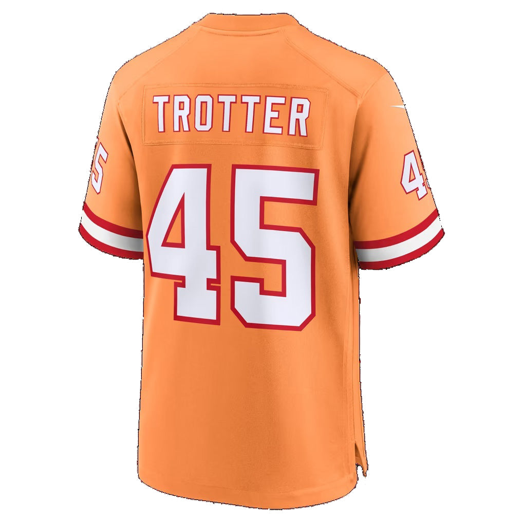 TB.Buccaneers #45 Josiah Trotter Creamsicle Alternate Game Football jersey Thaam