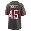 TB.Buccaneers #45 Josiah Trotter Pewter Alternate Game Football jersey Thaam
