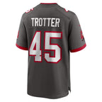 TB.Buccaneers #45 Josiah Trotter Pewter Alternate Game Football jersey Thaam