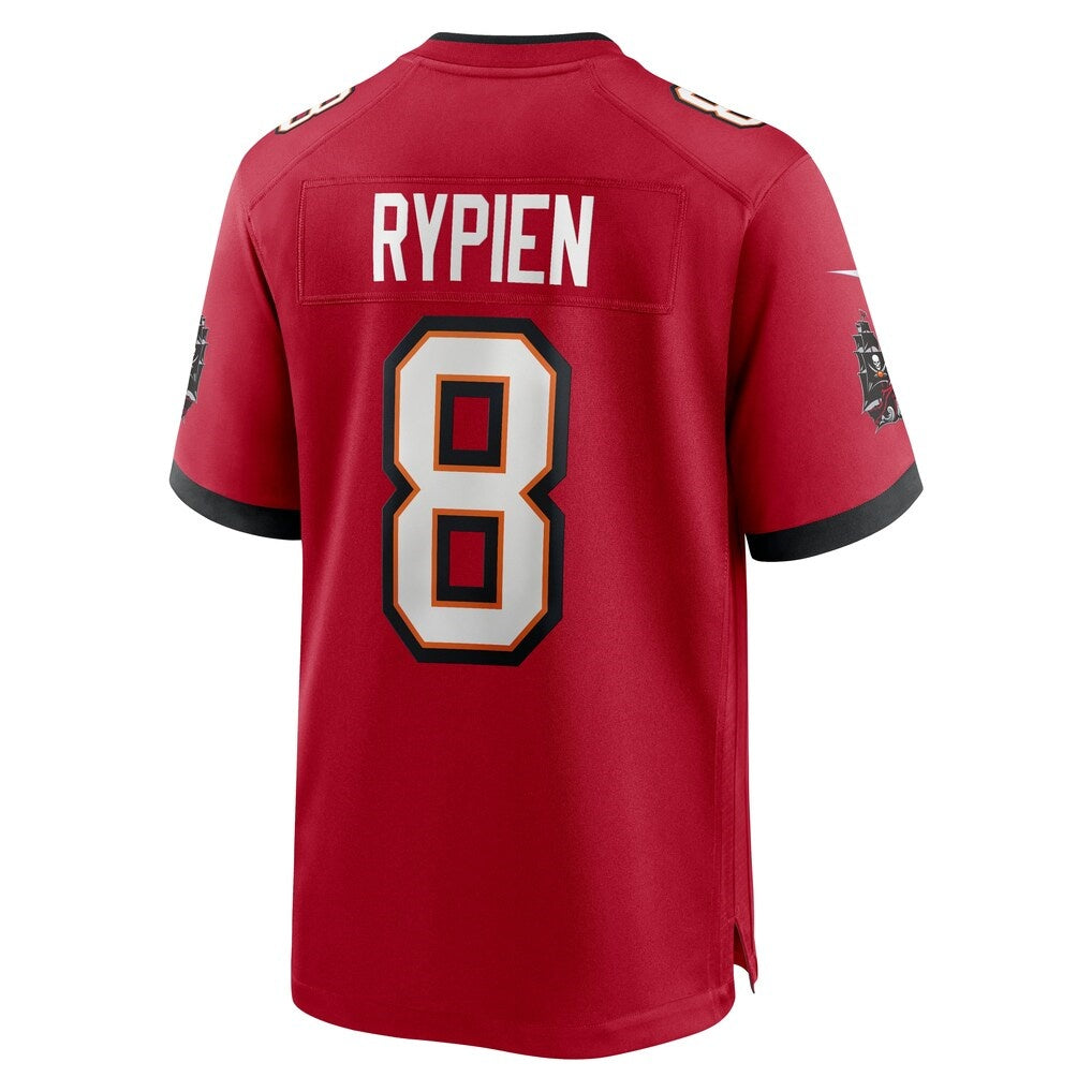 TB.Buccaneers #8 Brett Rypien Red Team Game Jersey THAAM