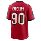TB.Buccaneers #90 DeMonte Capehart Red Team Game Football jersey Thaam