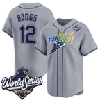 Tampa Bay Rays #12 Wade Boggs Grey 2026 World Series Limited Stitched Jersey THAAM