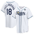 Tampa Bay Rays #18 Shane McClanahan White 2026 World Series Home Replica Jersey THAAM