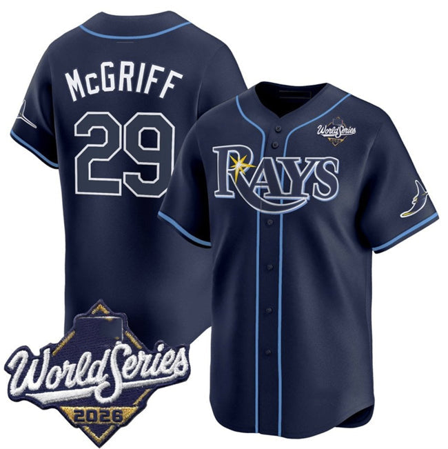 Tampa Bay Rays #29 Fred McGriff Navy 2026 World Series Limited Stitched Jersey THAAM