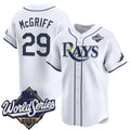 Tampa Bay Rays #29 Fred McGriff White 2026 World Series Home Limited Stitched Jersey THAAM
