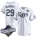 Tampa Bay Rays #29 Fred McGriff White 2026 World Series Home Limited Stitched Jersey THAAM