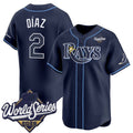 Tampa Bay Rays #2 Yandy D¨ªaz Navy 2026 World Series Limited Stitched Jersey THAAM