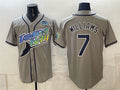 Tampa Bay Rays #7 Carson Williams Gray 2026 AL East Champions Patch Vapor Limited Stitched Jersey THAAM