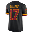 W.Commanders #17 Terry McLaurin Black Alternate Vapor F.U.S.E. Stitched Limited Football jersey Thaam